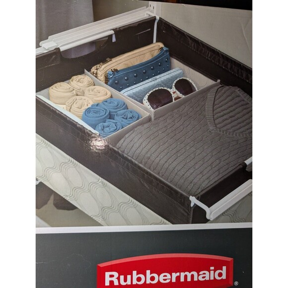 Rubbermaid HomeFree Series Drawer White 7″ x 23½″ x 17⅛″ No-Cut Closet Insert - Picture 5 of 9